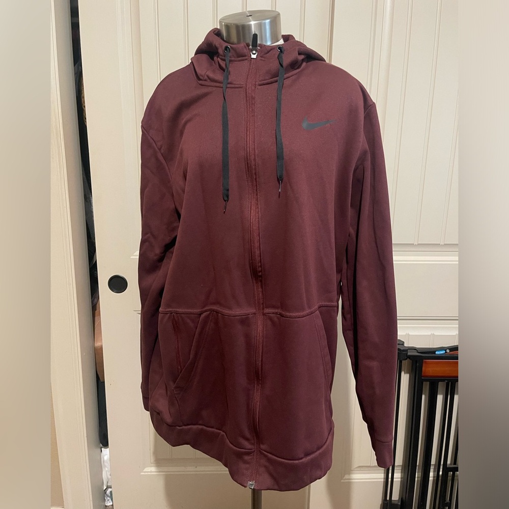 Nike Burgundy Dri-FIT Hoodie